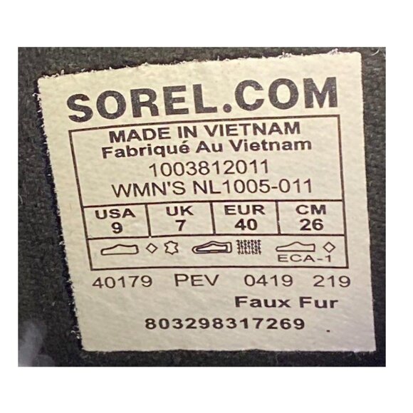 Sorel CARIBOU Waterproof Sherpa Insulated Mid-Calf Black/Stone Bootie NL1005-011 - Picture 7 of 13